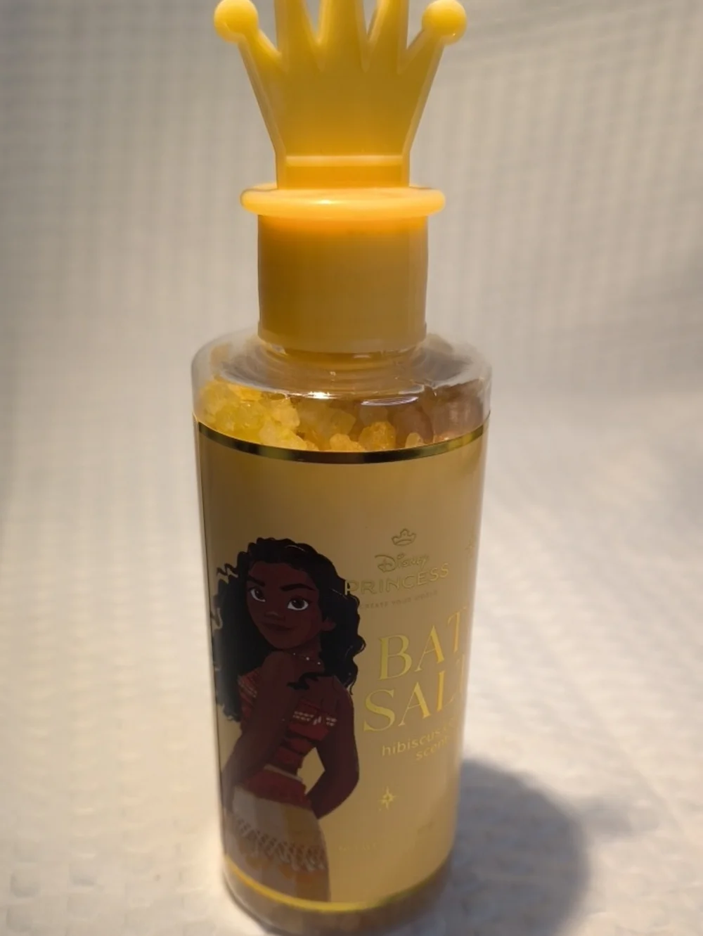 Disney Moana Yellow Bath Salts - Hibiscus Coconut Scent